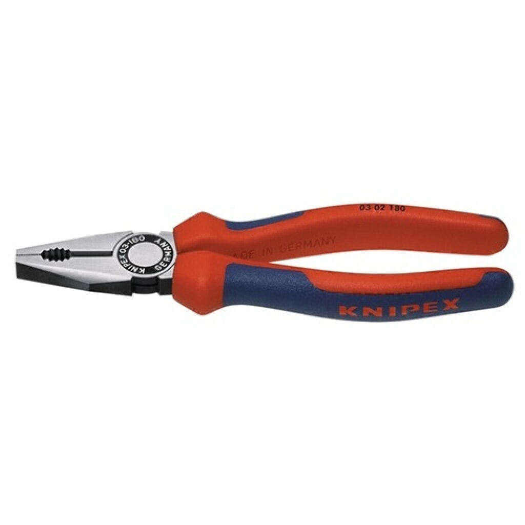 Kombizange L.160mm pol.Mehrkomp.-Hülle KNIPEX Produktabbildung: Kombizange L.160mm pol.Mehrkomp.-Hülle KNIPEX