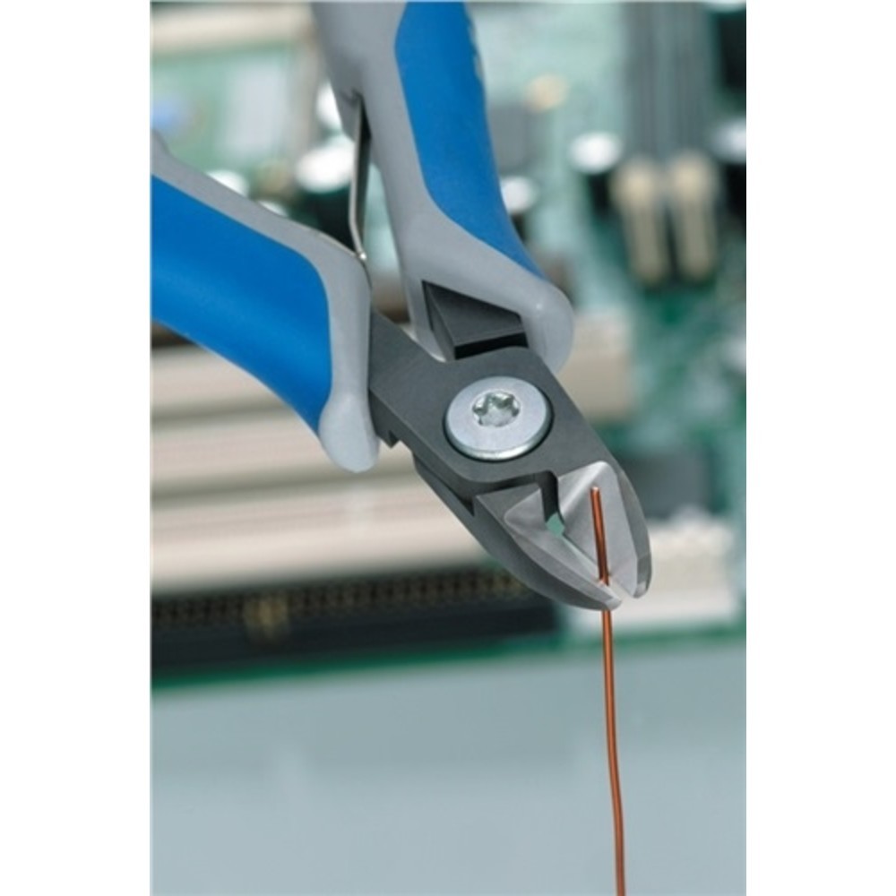 Produktabbildung Nr. 3: Elektron.Seitenschneider L.125mm rd. kl.Facette KNIPEX Mehrkomp.-Hüllen
