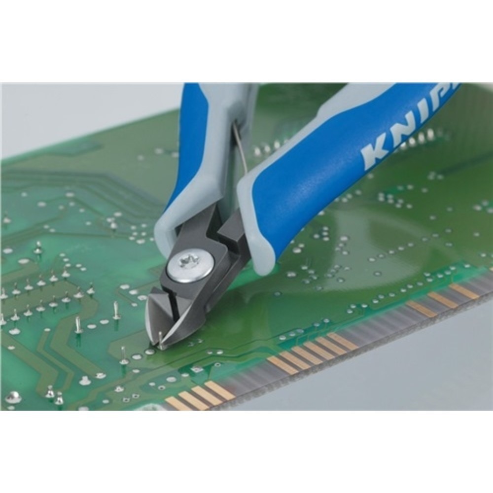 Produktabbildung Nr. 4: Elektron.Seitenschneider L.125mm rd. kl.Facette KNIPEX Mehrkomp.-Hüllen