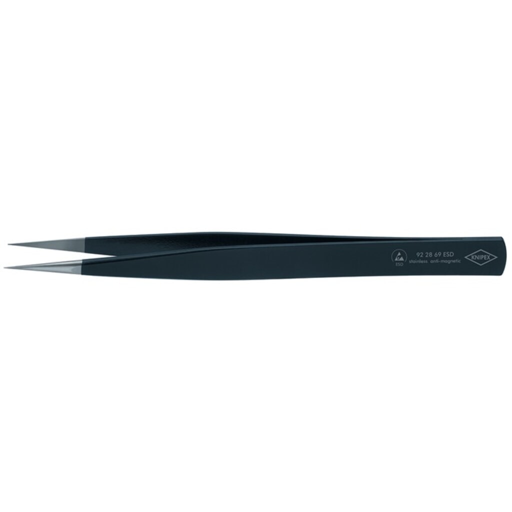 Produktabbildung Nr. 2: Präzisionspinzette Länge 130 mm gerade kräftig rostfrei, antimagn., elektr. ableitend KNIPEX