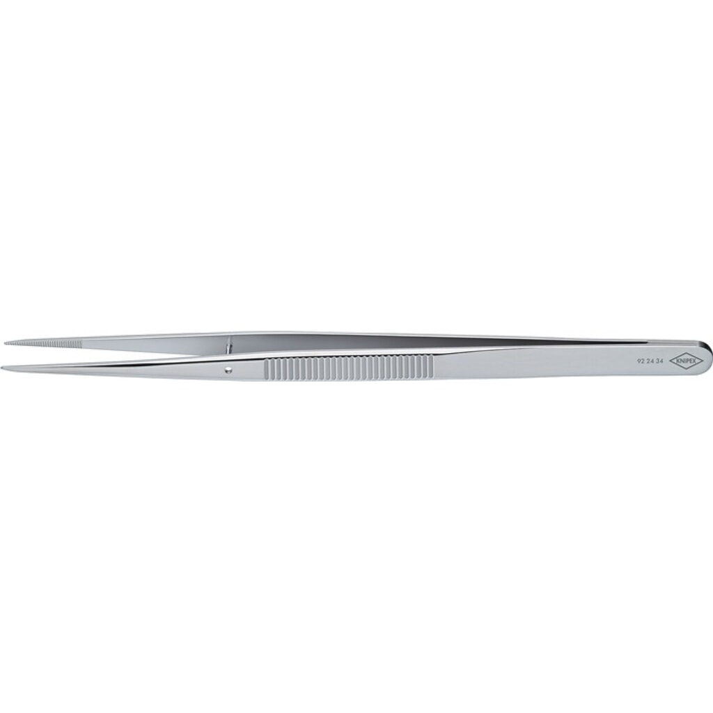 KNIPEX Präzisionspinzette L.155mm 45Grad gew.verchr Produktabbildung: KNIPEX Präzisionspinzette L.155mm 45Grad gew.verchr