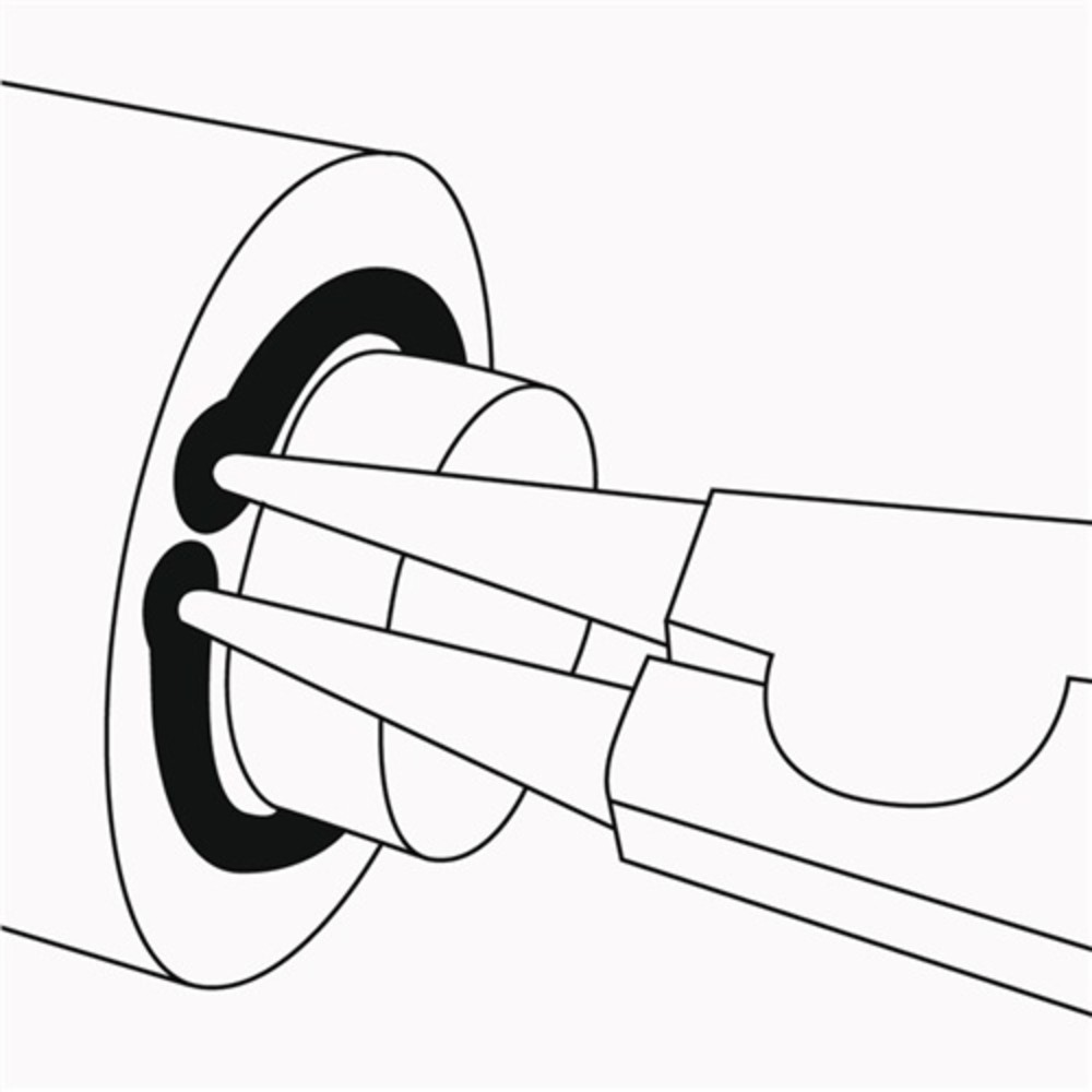 Produktabbildung Nr. 2: Aussensicherungsringzange A 01 f.Wellen D.3-10mm 90Grad gew.L.130mm KNIPEX
