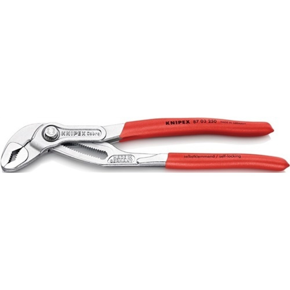 Produktabbildung: Wasserpumpenzange Cobra® Gesamt-L.125mm Spann-W.27mm verchr.KNIPEX