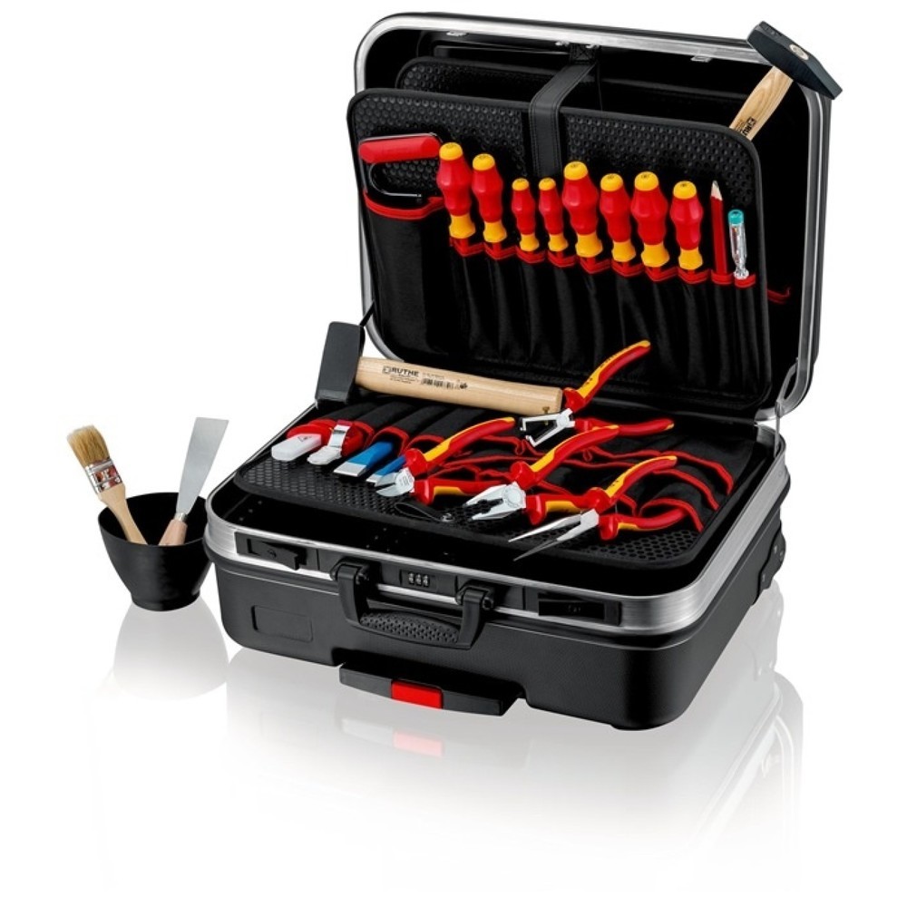 Produktabbildung: Werkzeugsortiment BIG Basic Move Elektro 24-teilig im Hartschalenkoffer