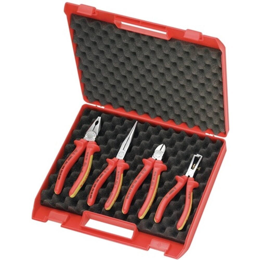 Produktabbildung: Zangensatz Kompakt-Box Inh.4tlg.VDE Kunststoffkoffer KNIPEX