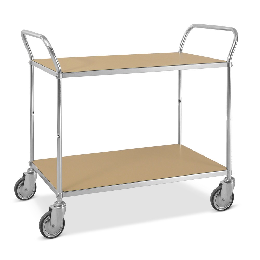 Produktabbildung: Kongamek ESD-Etagenwagen, Bügelhöhe 940 mm, 2 Böden à 940 x 540 mm