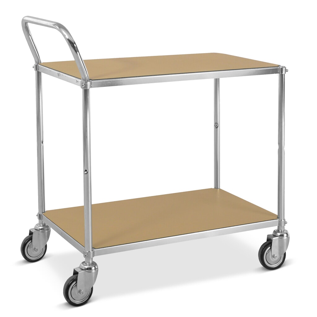 Produktabbildung: Kongamek ESD-Tischwagen, 1 Bügel, 2 Böden à 760 x 440 mm