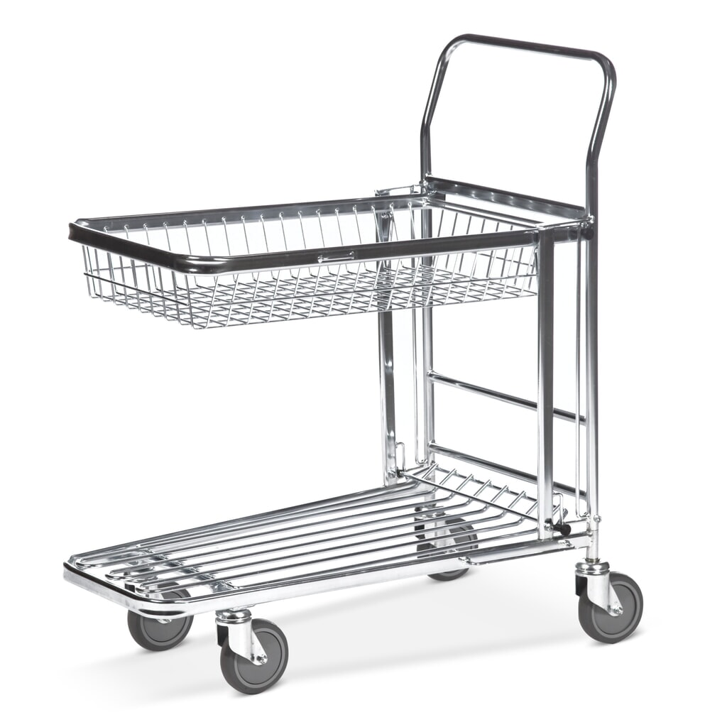 Kongamek Lager- und Transportwagen, klappbarer Korb, Ladefläche BxT 344 x 700 mm Produktabbildung: Kongamek Lager- und Transportwagen, klappbarer Korb, Ladefläche BxT 344 x 700 mm