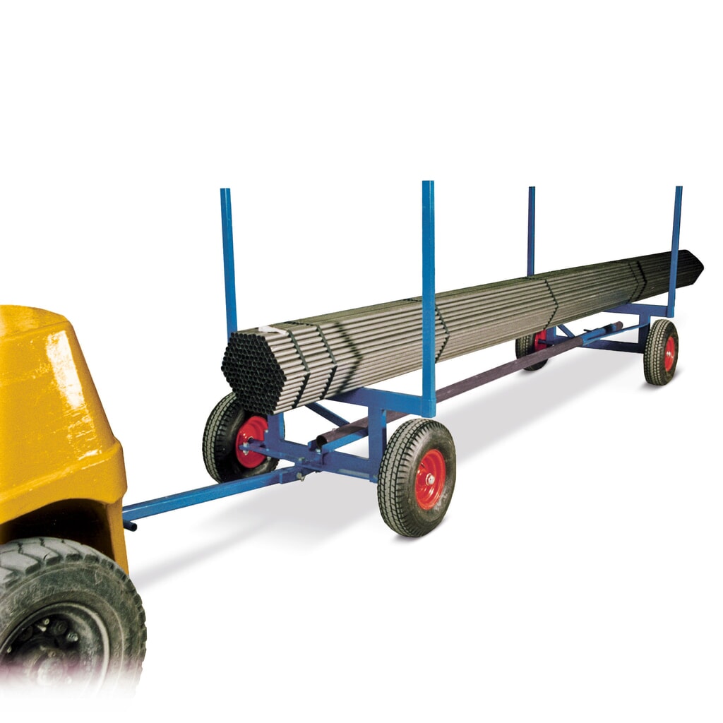 Produktabbildung: Kongamek Langmaterialwagen, Tragkraft 3.500 kg, lackiert