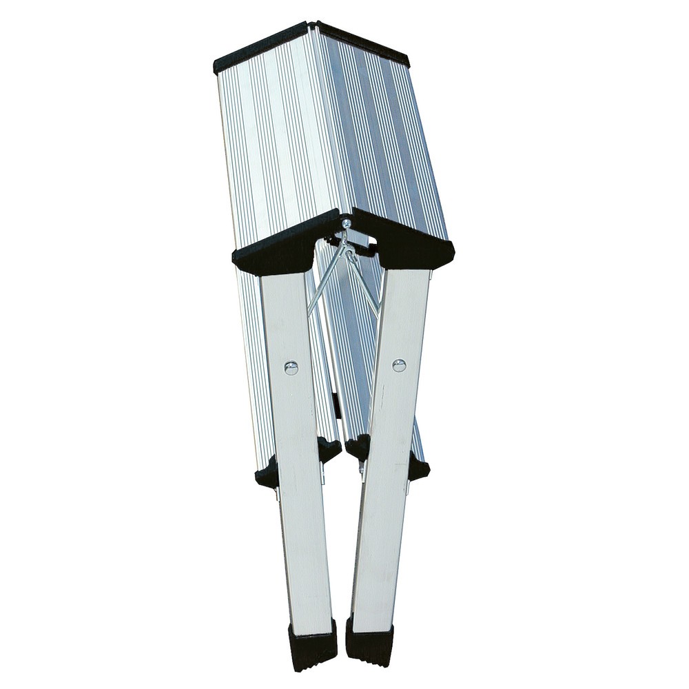 Produktabbildung Nr. 3: KRAUSE® MONTO Doppel-Klapptritt aus Aluminium, Standhöhe 0,45 m, alufarben