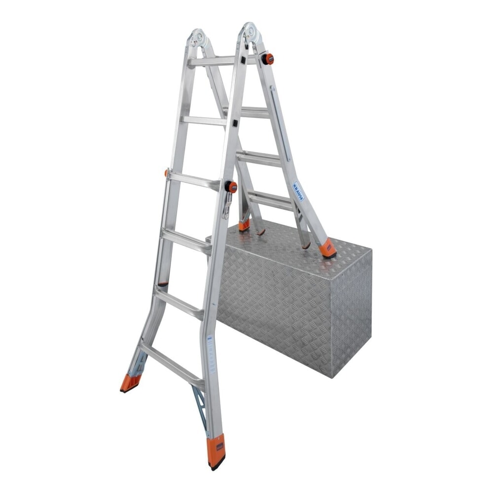 Produktabbildung: KRAUSE® MONTO Gelenk-Teleskopleiter TeleMatic 4x4 Sprossen