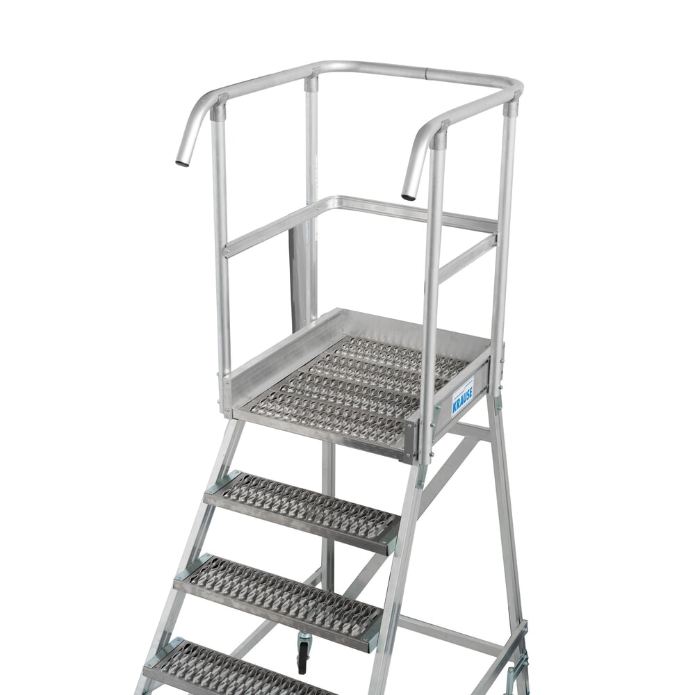 Produktabbildung Nr. 15: KRAUSE® STABILO fahrbare Podestleiter, einseitig begehbar, Profilrost R13, 3 Stufen