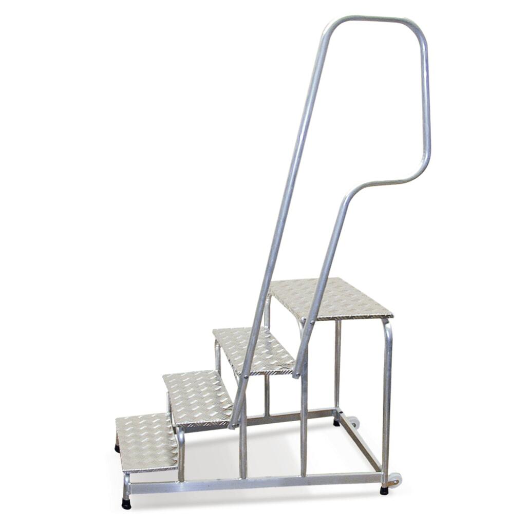 Produktabbildung: KRAUSE® STABILO Montagetritt mit Transportrollen, Standhöhe 0,60 m