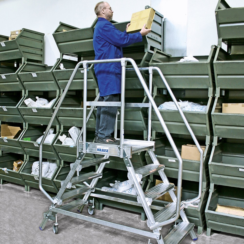Produktabbildung Nr. 5: KRAUSE® STABILO Podesttreppe, 2-seitig, verfahrbar, Standhöhe 0,95 m