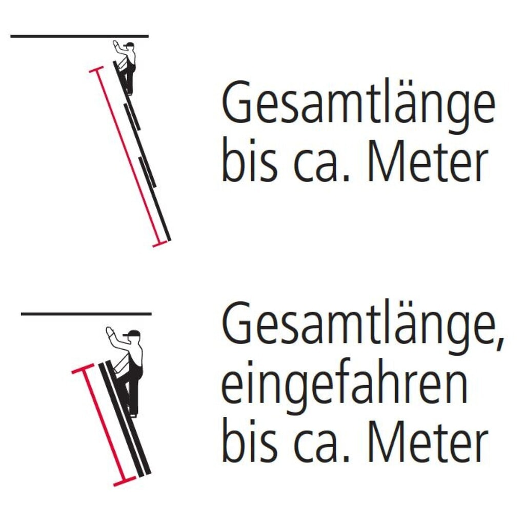 KRAUSE® STABILO Seilzug-Anlegeleiter, 2-teilig, Standhöhe 7,85 m Produktabbildung Nr. 4: KRAUSE® STABILO Seilzug-Anlegeleiter, 2-teilig, Standhöhe 7,85 m