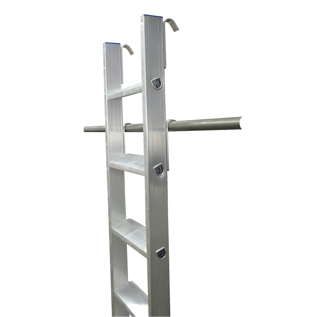 Produktabbildung Nr. 3: KRAUSE® STABILO Stufen-Regalleiter mit Haken für Rundrohr, Standhöhe 0,70 m
