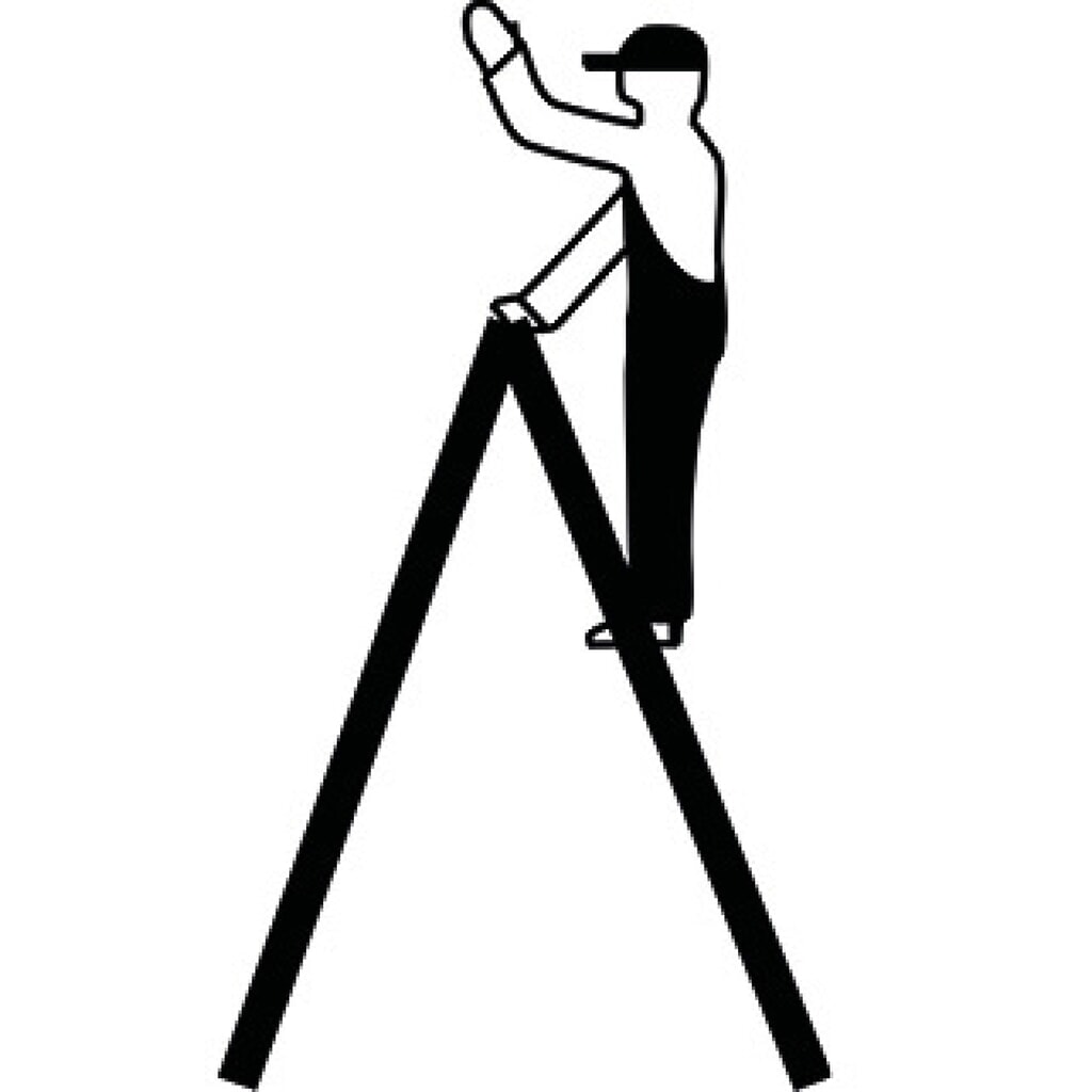 Produktabbildung Nr. 8: KRAUSE® STABILO Stufenstehleiter, beidseitig begehbar, Tragfähigkeit 225 kg, 2 x 5 Stufen