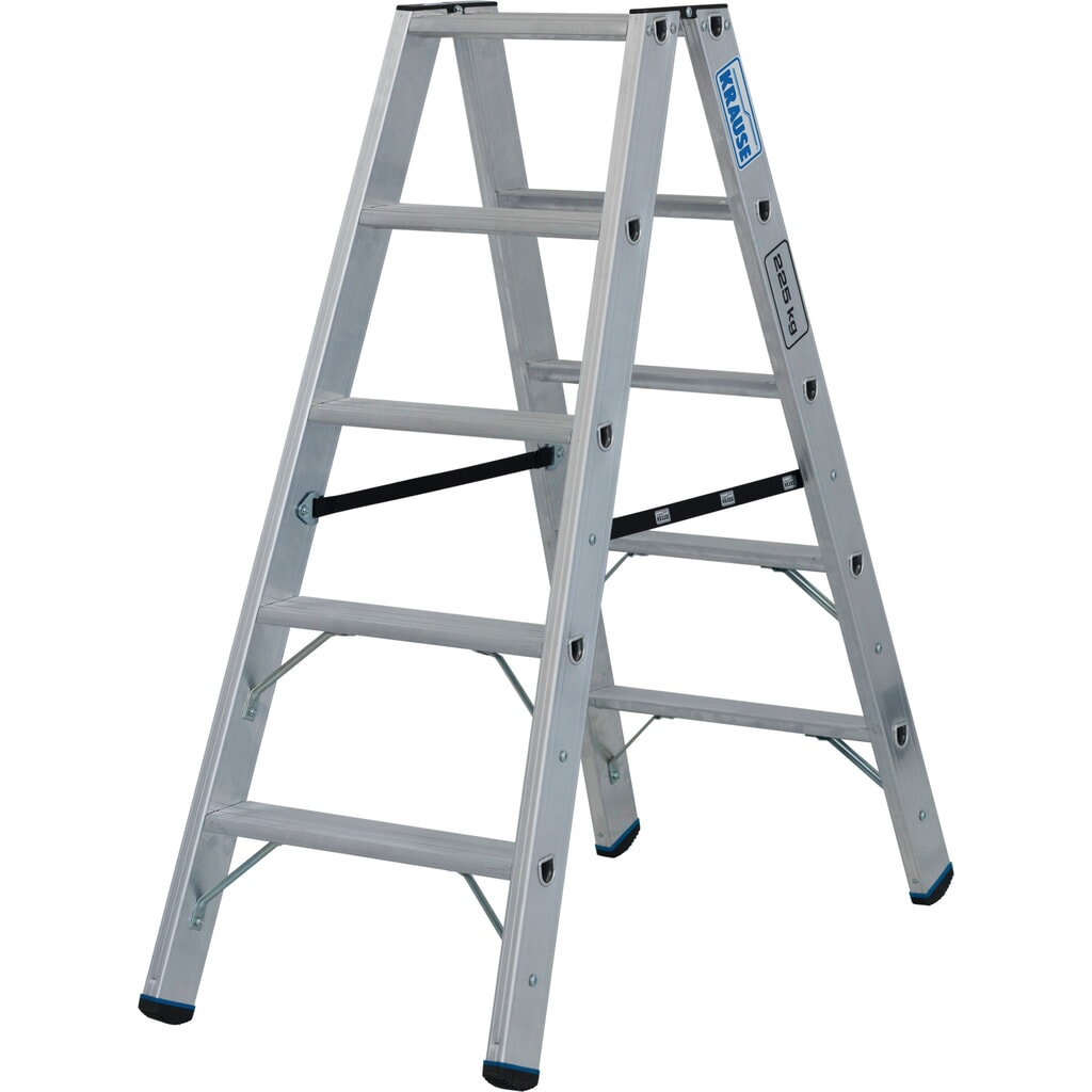 KRAUSE® STABILO Stufenstehleiter, beidseitig begehbar, Tragfähigkeit 225 kg, 2 x 5 Stufen Produktabbildung Nr. 13: KRAUSE® STABILO Stufenstehleiter, beidseitig begehbar, Tragfähigkeit 225 kg, 2 x 5 Stufen