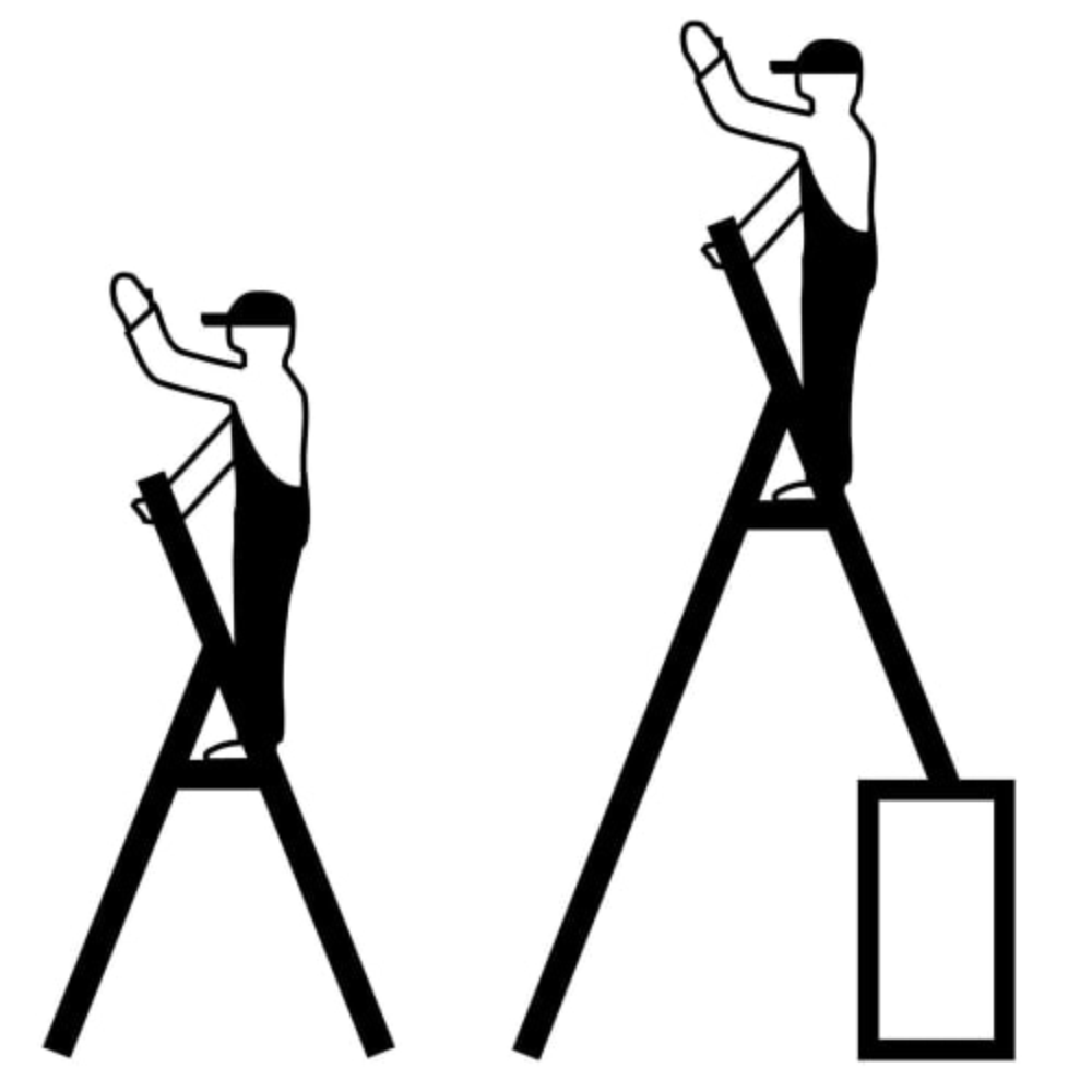 Produktabbildung Nr. 8: KRAUSE® STABILO Teleskopleiter mit Stufen, einseitig begehbar, 4 Stufen