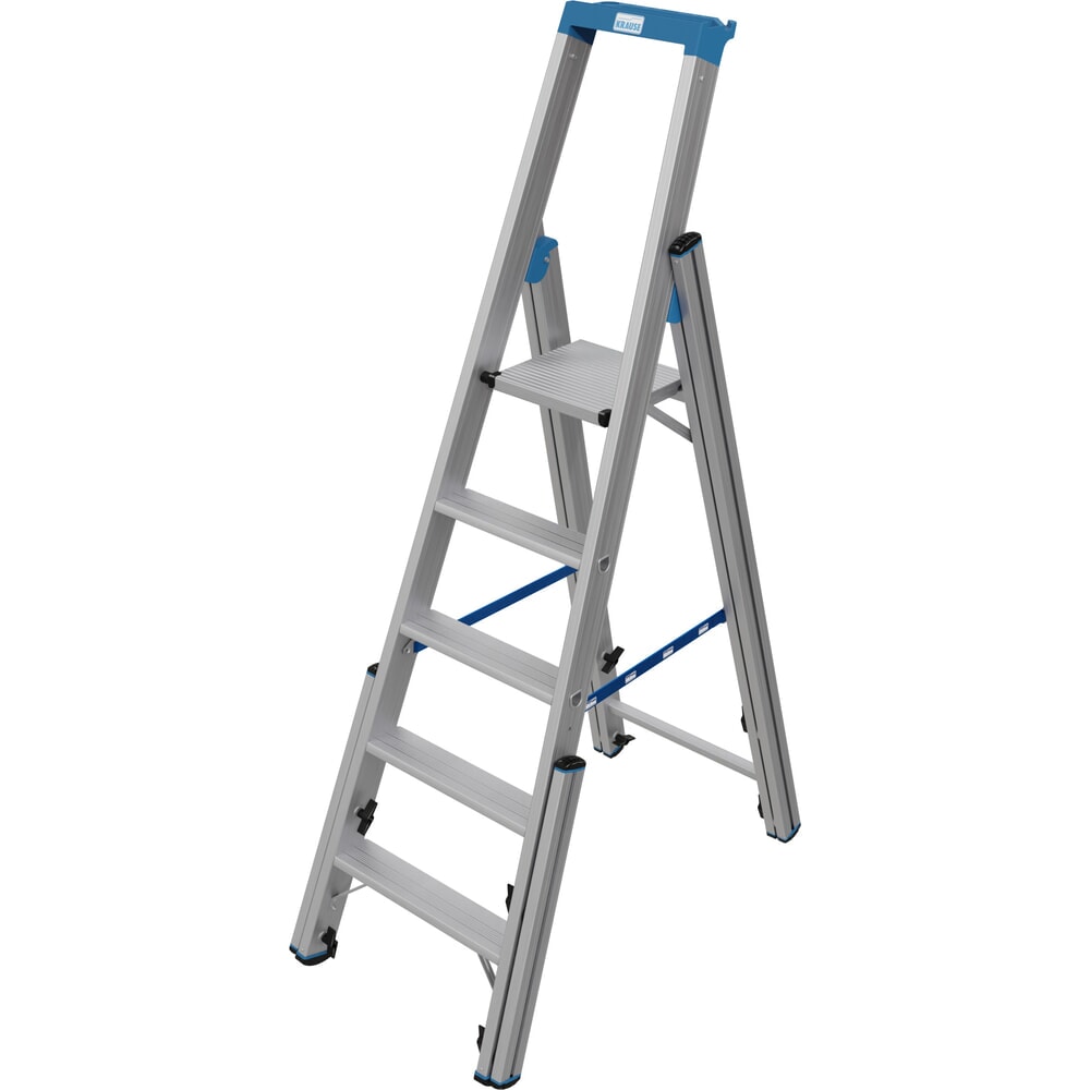 Produktabbildung Nr. 3: KRAUSE® STABILO Teleskopleiter mit Stufen, einseitig begehbar, 5 Stufen
