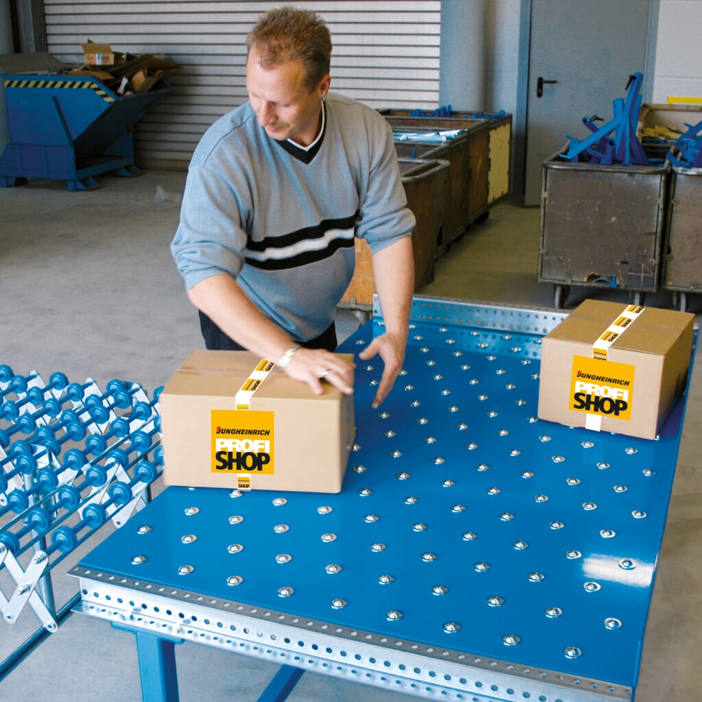 Produktabbildung Nr. 4: BLUME Kugelrollen-Tisch U-Profil, Ø 15 mm, LxB 1.000 x 800 mm, Teilung 200 mm