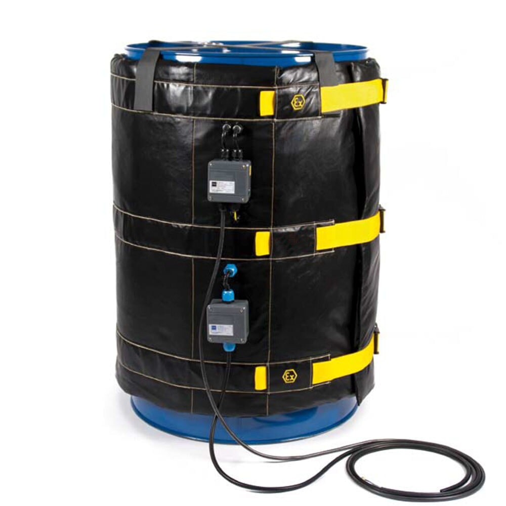 Produktabbildung: Kuhlmann ATEX Fass-Heizmanschette, 30 l, 230 V, 350 W, LxBxH 1.200 x 25 x 400 mm