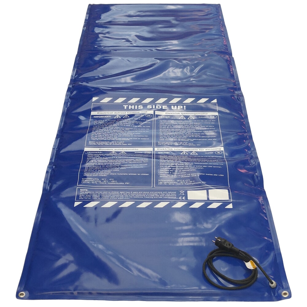 Produktabbildung: Kuhlmann Auftaumatte, LxB 3.000 x 1.000 mm, 230 V, 1.050 W, mit Schuko-Stecker