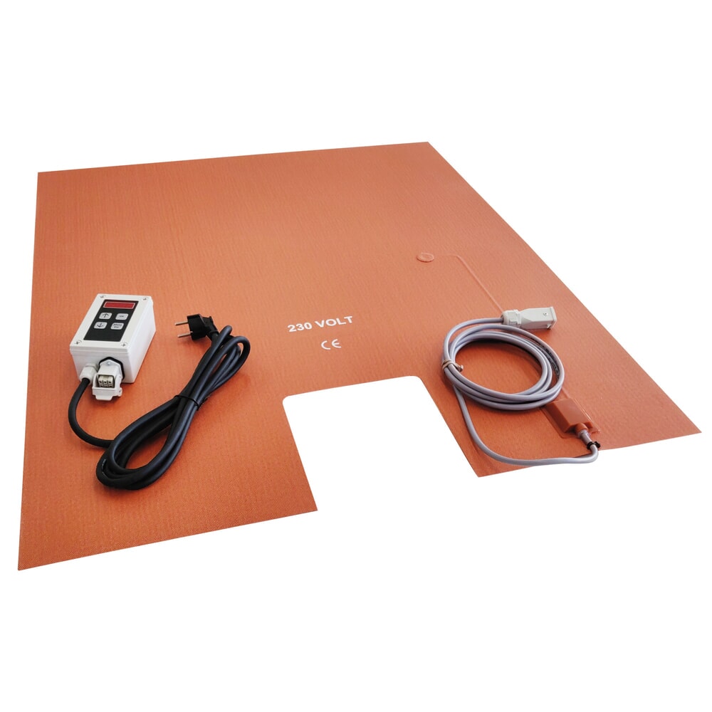 Produktabbildung: Kuhlmann Fassbodenheizer für IBC-Container, digitaler Regler, 0-150°C, 230 V, 2.700 W