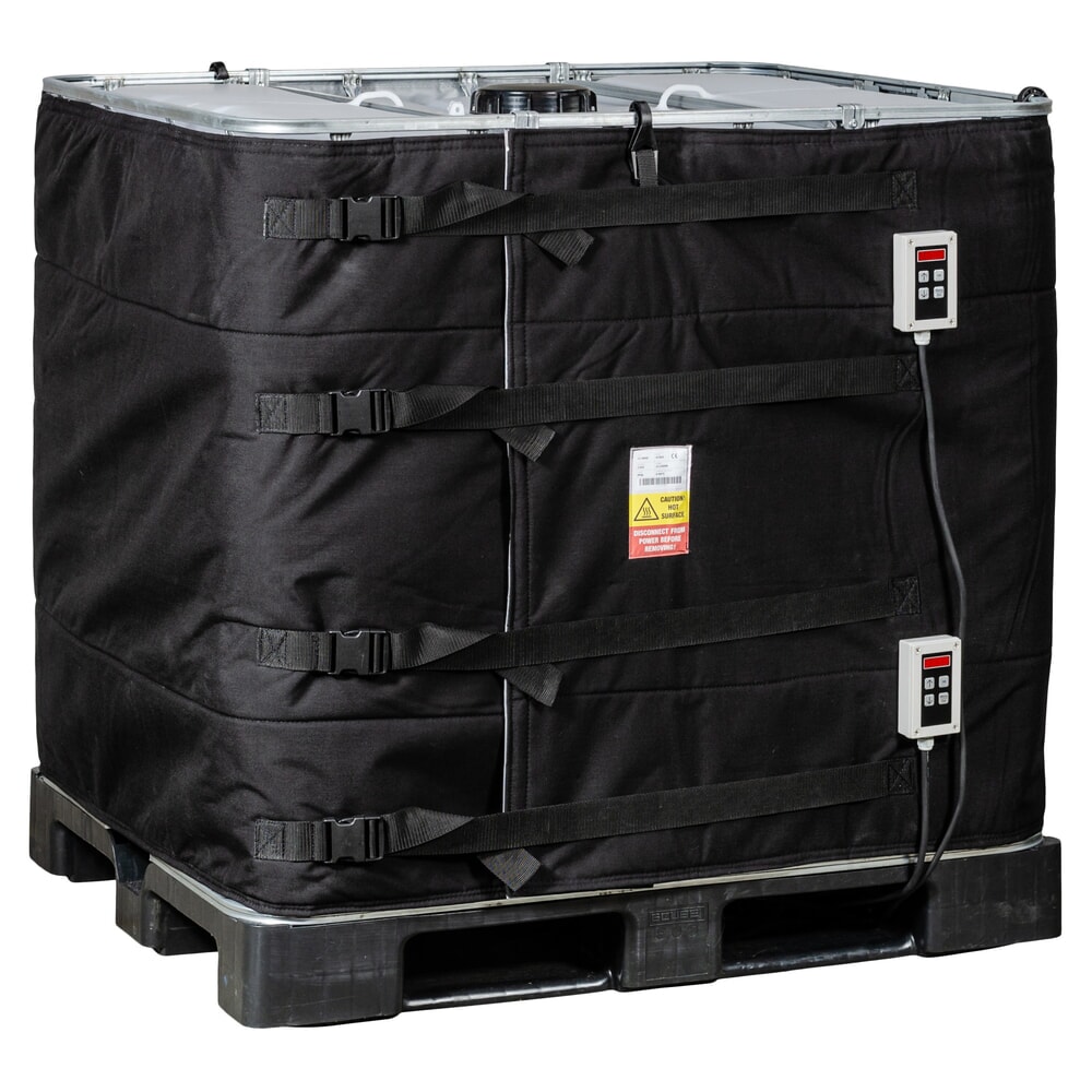 Produktabbildung: Kuhlmann IBC Container-Heizmanschette, 640 l, 2x digitalen Reglern, 0-90ºC, 230 V, 2x 1.000 W, LxH 4.100 x 870 mm