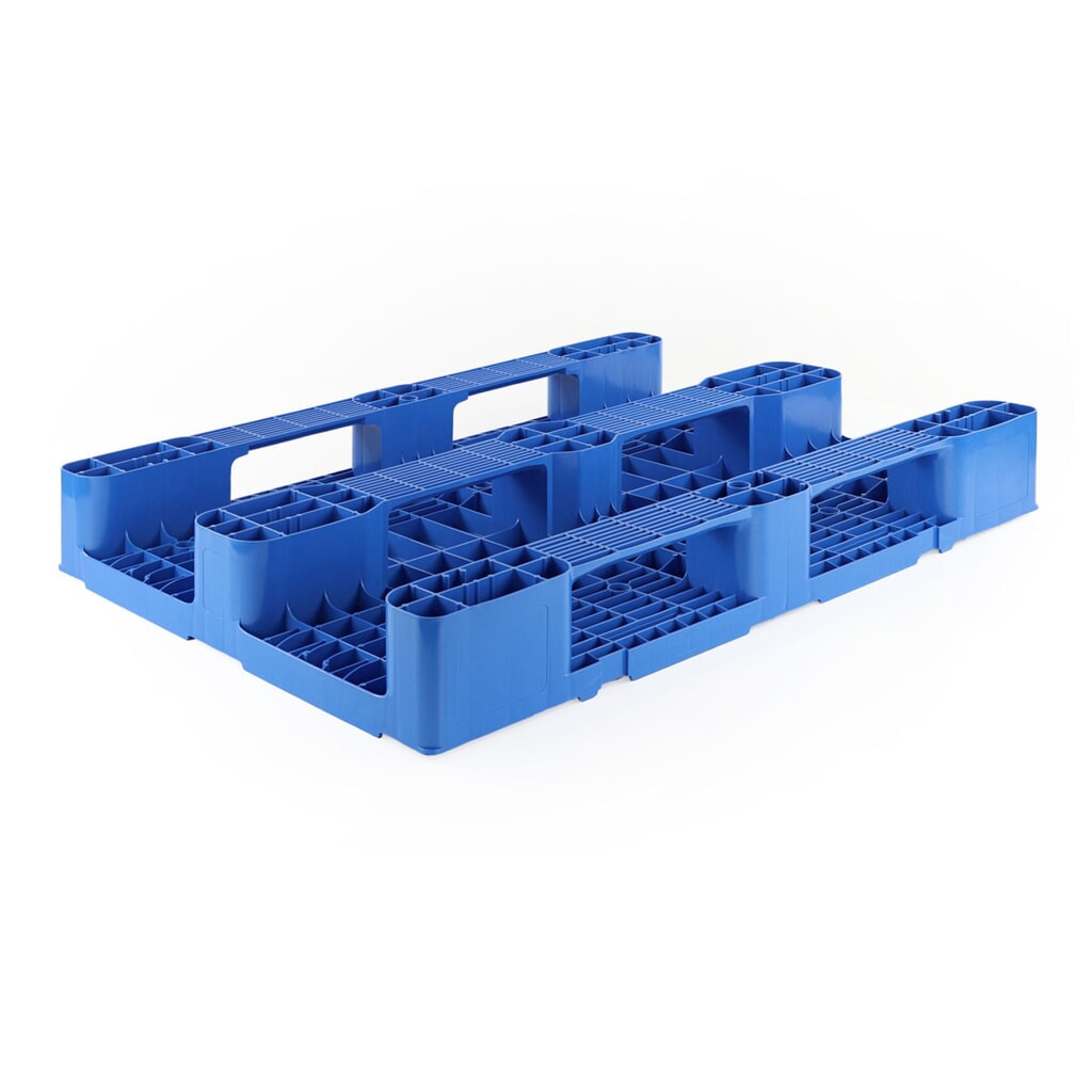 Kunststoffpalette, 1200x800x145 mm, blau Produktabbildung Nr. 2: Kunststoffpalette, 1200x800x145 mm, blau