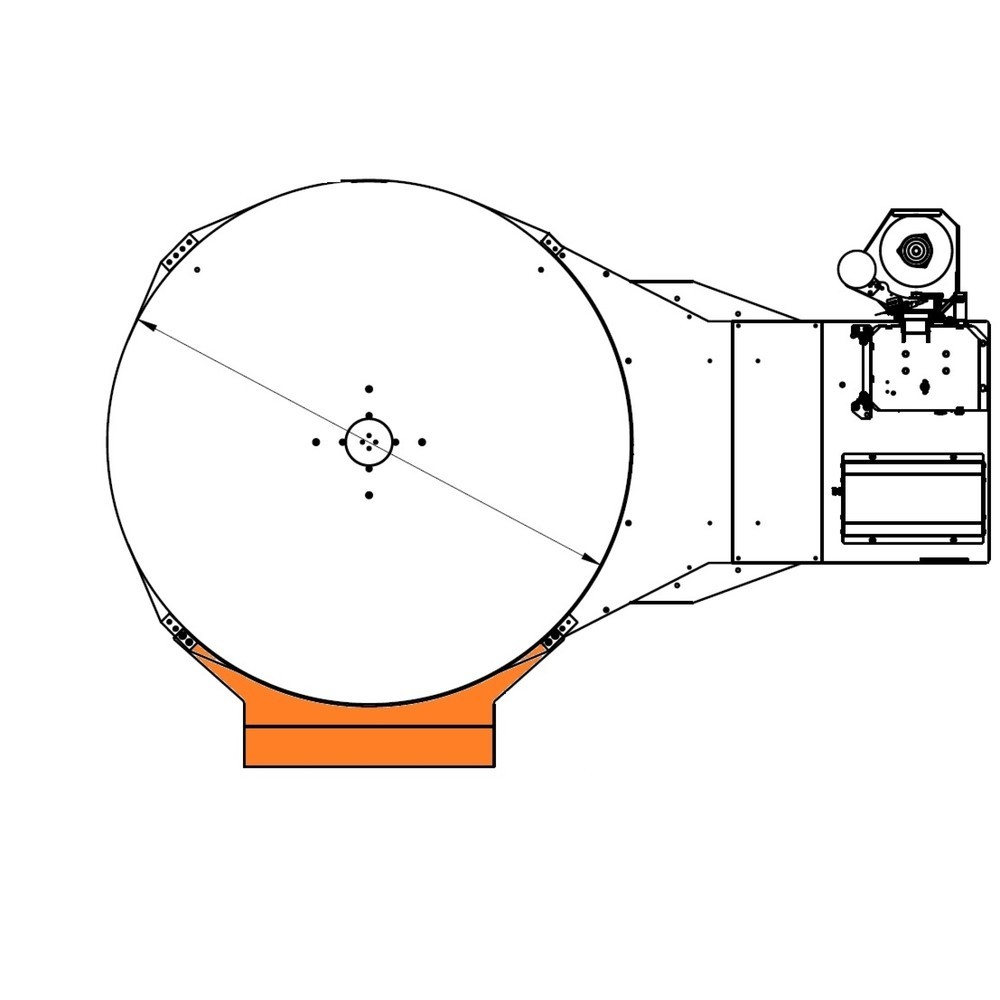 Produktabbildung: Kurze Auffahrrampe für Palettenwickler PS SuperFLAT, Ø 1.650 mm, Breite 800 mm