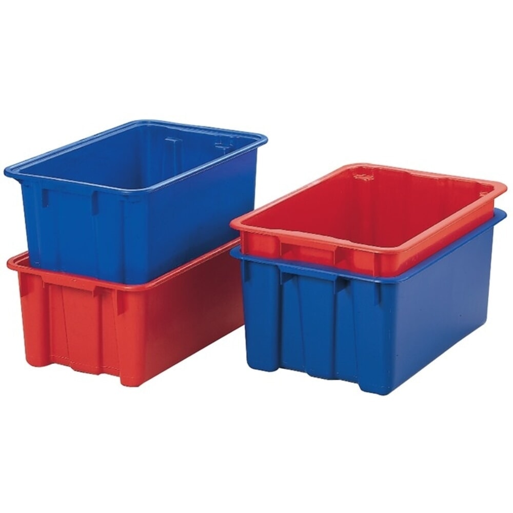 Produktabbildung: LA-KA-PE Eurobox, L600xB400xH350mm, PP rot