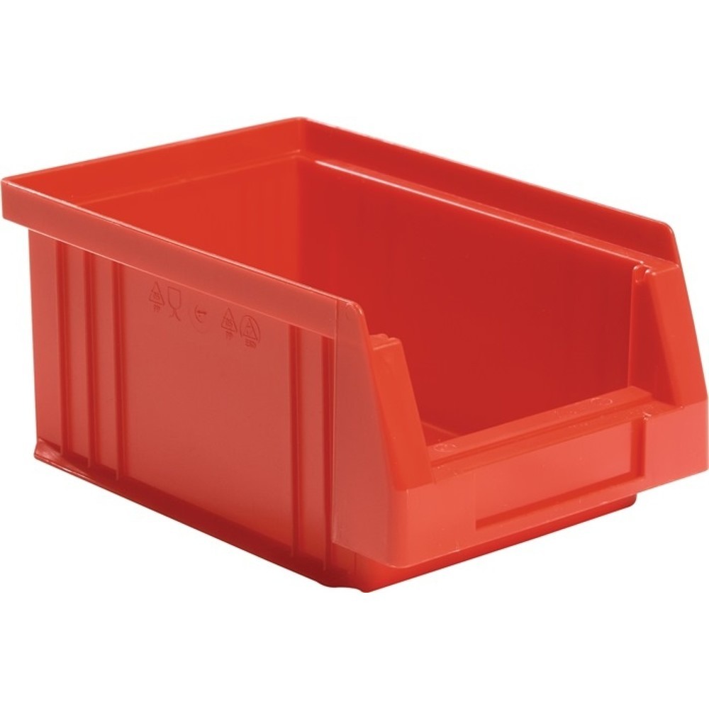 Produktabbildung Nr. 1: LA-KA-PE Sichtlagerkasten PLK, PP rot, L164xB105xH75mm