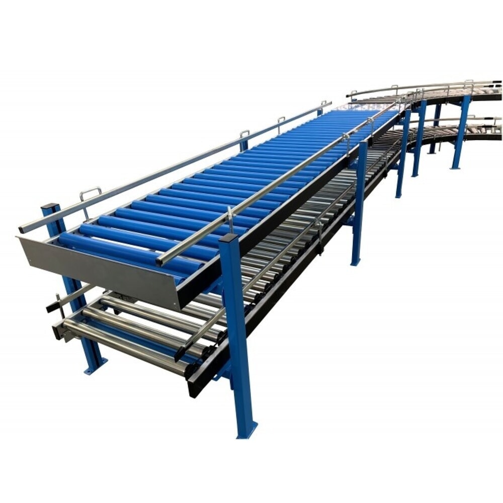 Produktabbildung Nr. 7: BLUME Leicht-Rollenbahnen, Stahlrollen, Ø 50 mm, Bahnlänge 2 m Bahnbreite 600 mm, Achsabstand 75 mm