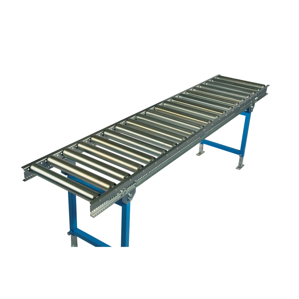 Produktabbildung Nr. 2: BLUME Leicht-Rollenbahnen, Stahlrollen, Ø 50 mm, Bahnlänge 1 m, Bahnbreite 400 mm, Achsabstand 100 mm