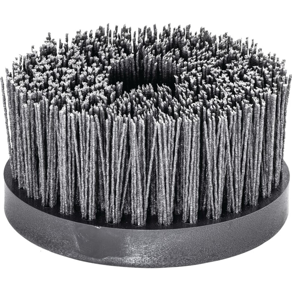 LESSMANN Tellerbürste D.130mm M14 SiC Schleifborsten K.80 2500min-¹ Produktabbildung: LESSMANN Tellerbürste D.130mm M14 SiC Schleifborsten K.80 2500min-¹