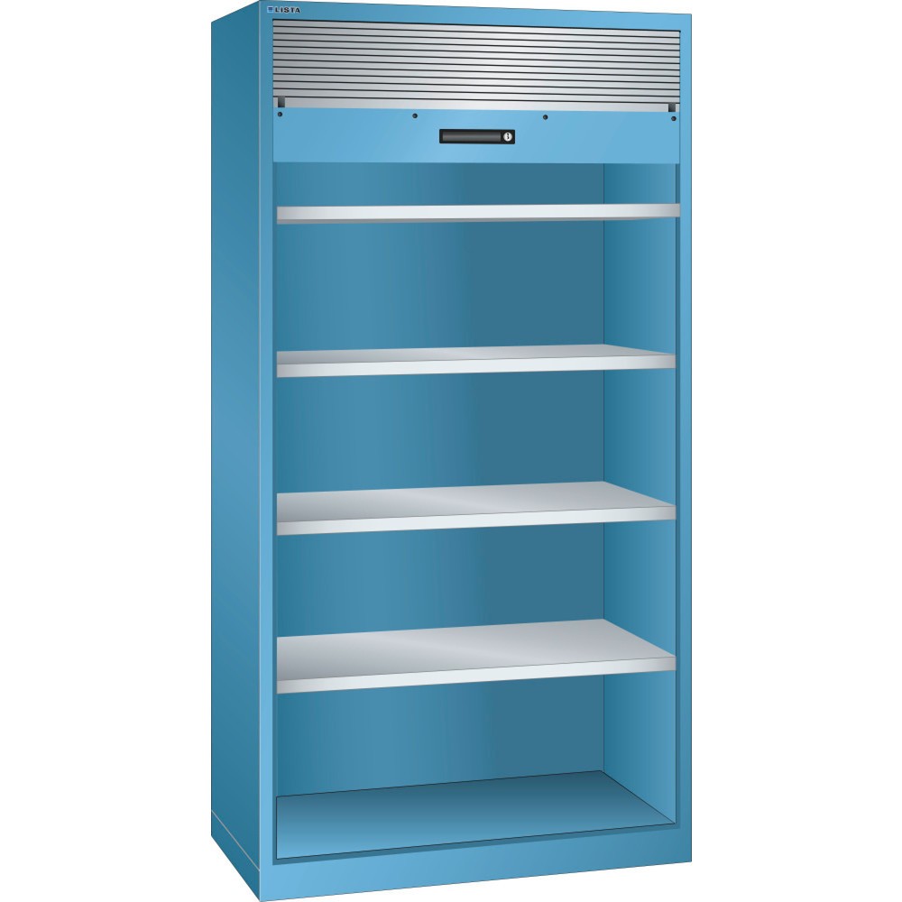 Produktabbildung: LISTA Rollladenschrank, (BxTxH) 1000x580x1950mm, 4 Verstellböden, lichtblau