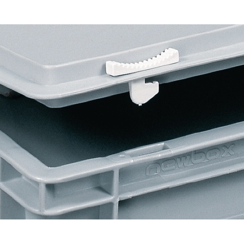LOCKWEILER Kunststoffkoffer, Schiebeverschluss grau 10 l, L400xB300xH133 mm PP 1 Griff Produktabbildung Nr. 2: LOCKWEILER Kunststoffkoffer, Schiebeverschluss grau 10 l, L400xB300xH133 mm PP 1 Griff