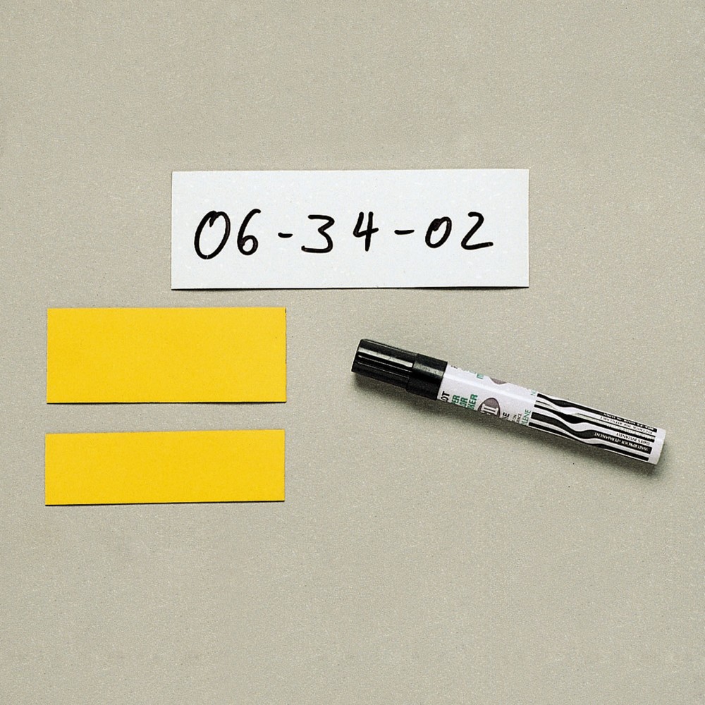 Produktabbildung: Magnetschilder zum Selbstbeschriften, 50 Schilder, Breite 30 mm, weiss