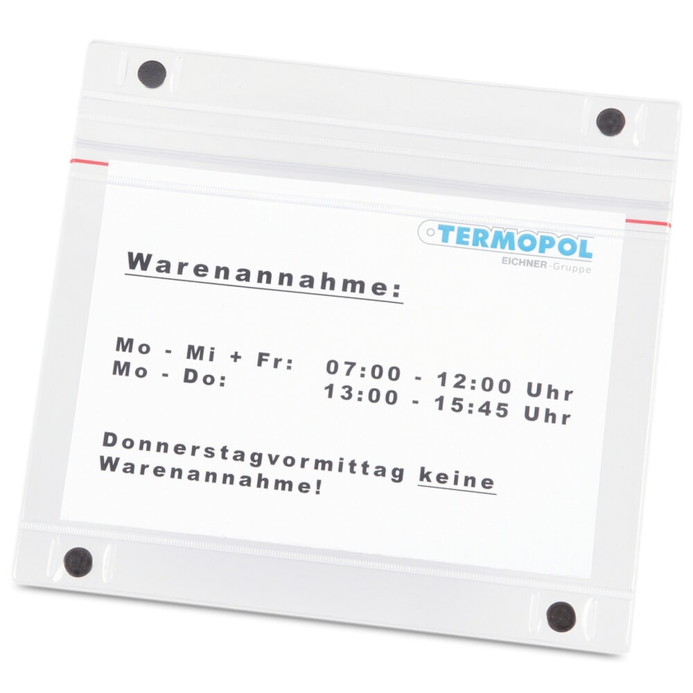 Produktabbildung: Magnettasche DIN A5, quer, 5 Stk/VE