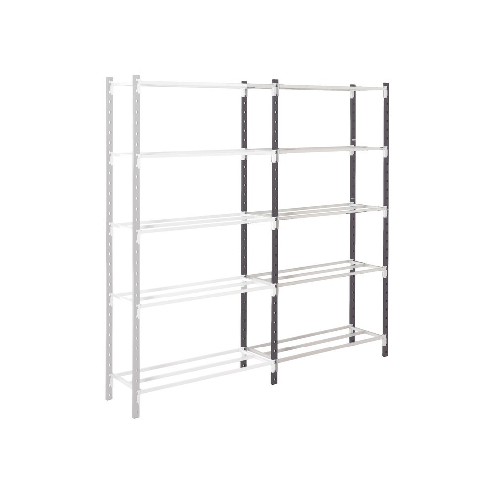 Produktabbildung: ManOrga Fachbodenregal, AF, graphitgrau/lichtgrau, FL 230 kg, HxBxT 2.000 x 1.000 x 600 mm