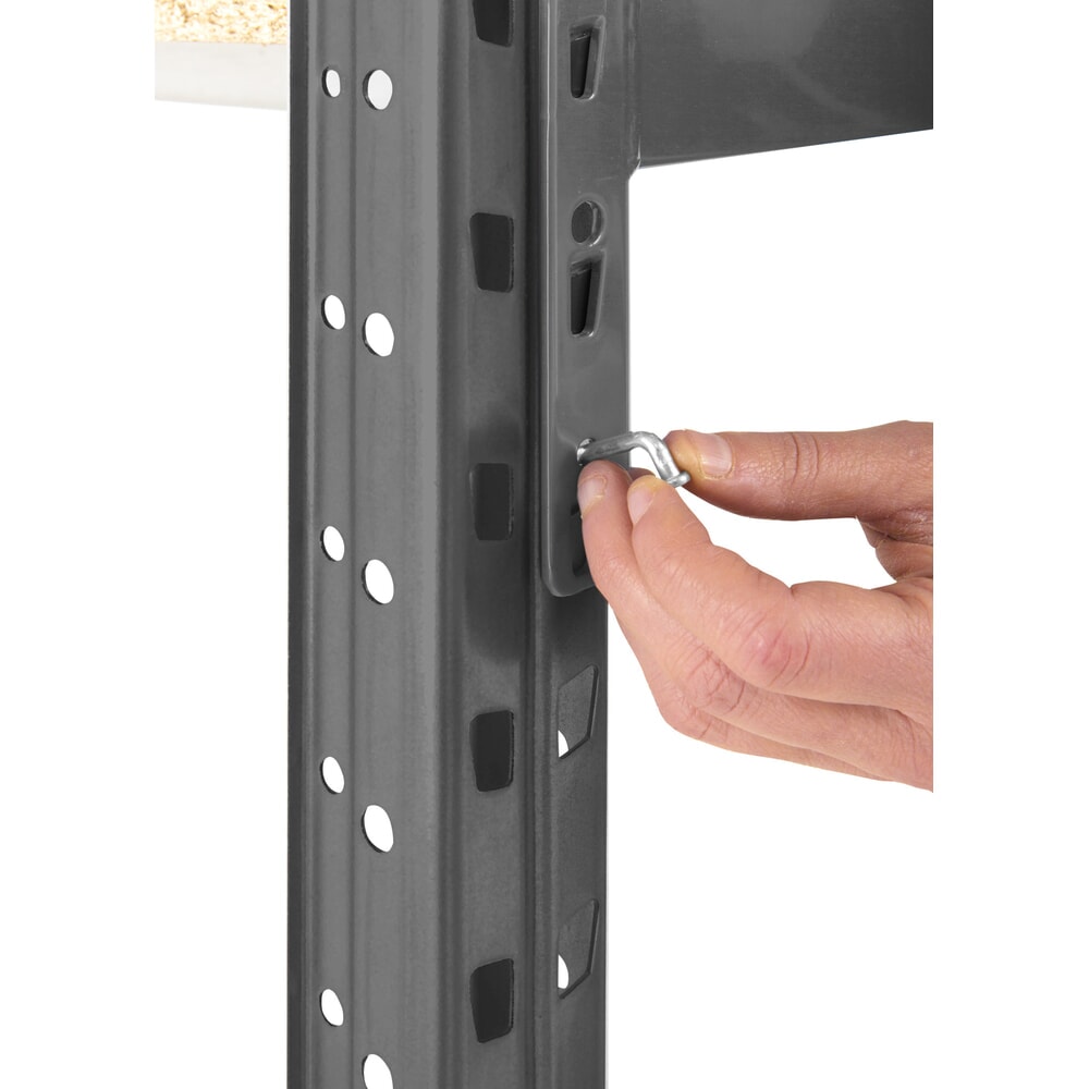 Produktabbildung Nr. 4: ManOrga Weitspannregal, mit Spanplatten, AF, graphitgrau/lichtgrau, HxBxT 2.500 x 2.000 x 800 mm