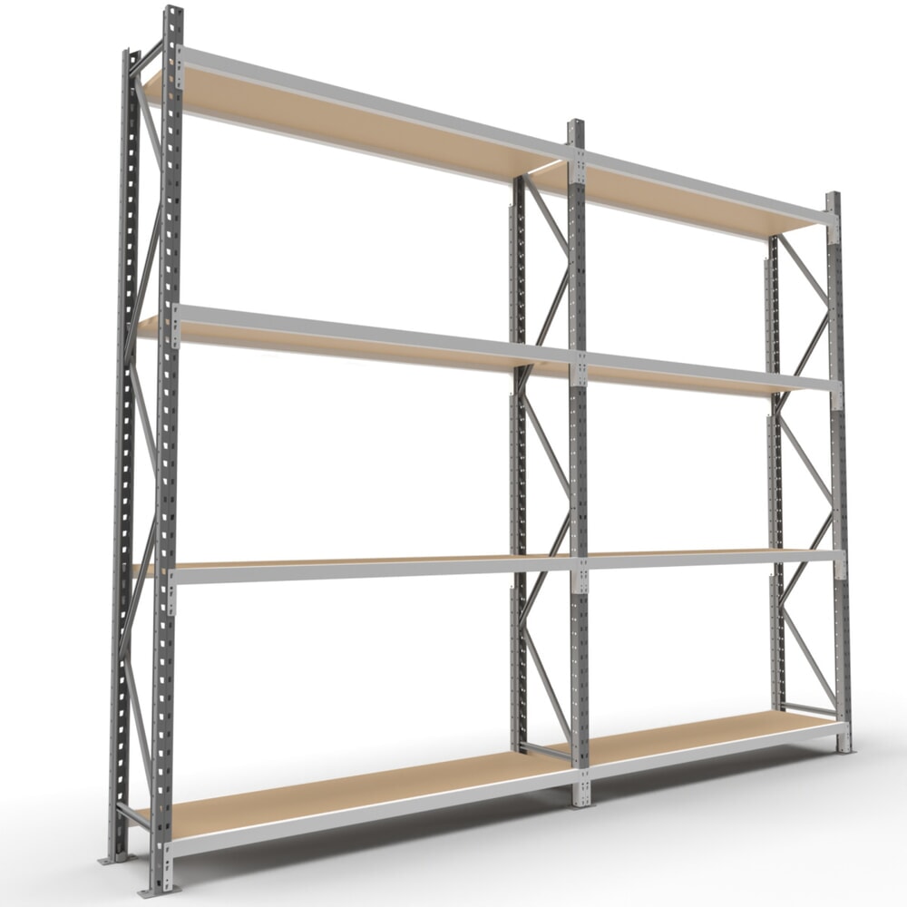 Produktabbildung Nr. 9: ManOrga Weitspannregal, mit Spanplatten, AF, graphitgrau/lichtgrau, HxBxT 2.500 x 2.000 x 800 mm