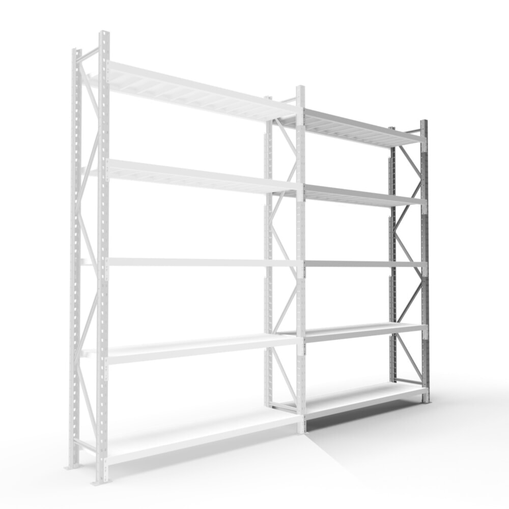 Produktabbildung: ManOrga Weitspannregal, mit Stahlpaneelen, AF, HxBxT 3.000 x 1.800 x 600 mm