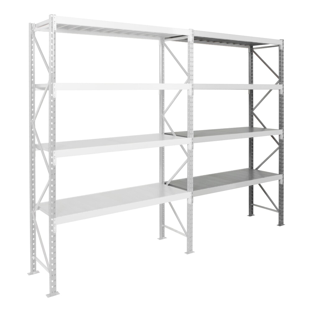 Produktabbildung: ManOrga Weitspannregal, mit Stahlpaneelen, AF, FL 880 kg, HxBxT 3.000 x 1.800 x 600 mm