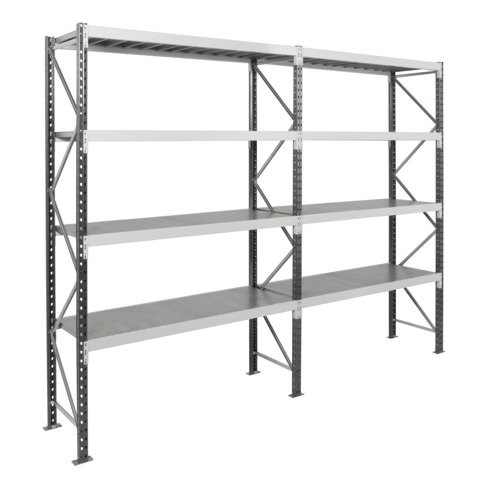 Produktabbildung Nr. 5: ManOrga Weitspannregal, mit Stahlpaneelen, AF, graphitgrau/lichtgrau, HxBxT 2.500 x 1.250 x 600 mm