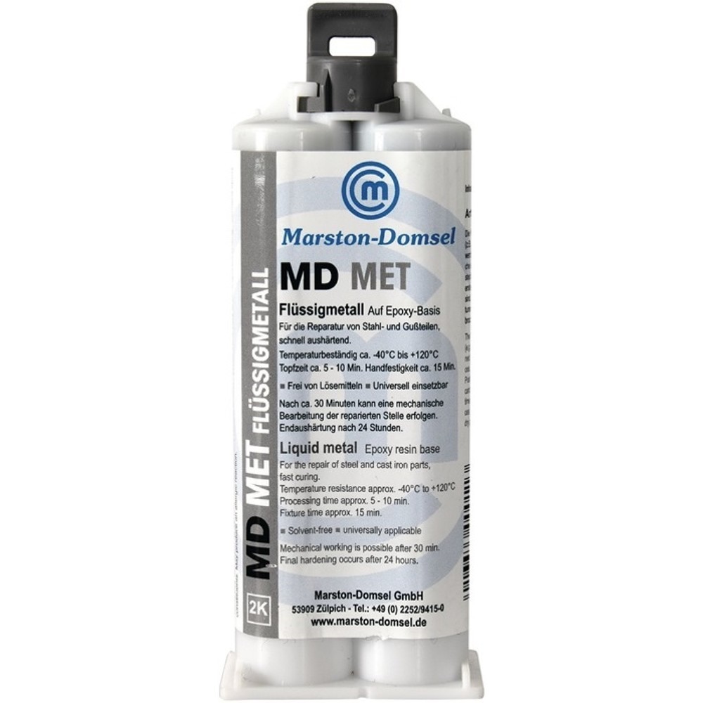 Produktabbildung: MARSTON 2K-Epoxyd-Flüssigmetall MD MET 25g Doppelspritze