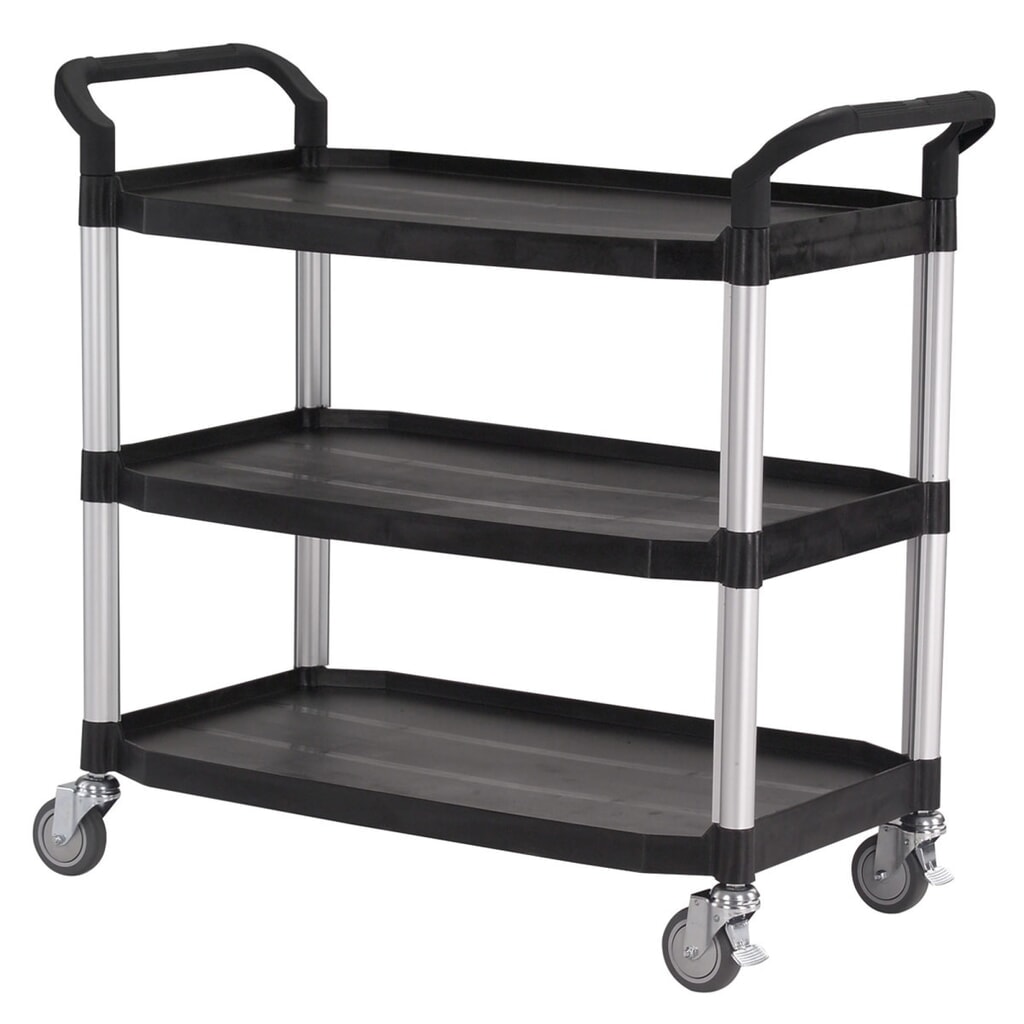 Produktabbildung: Matador Etagenwagen 808LA schwarz - 3 Etagen