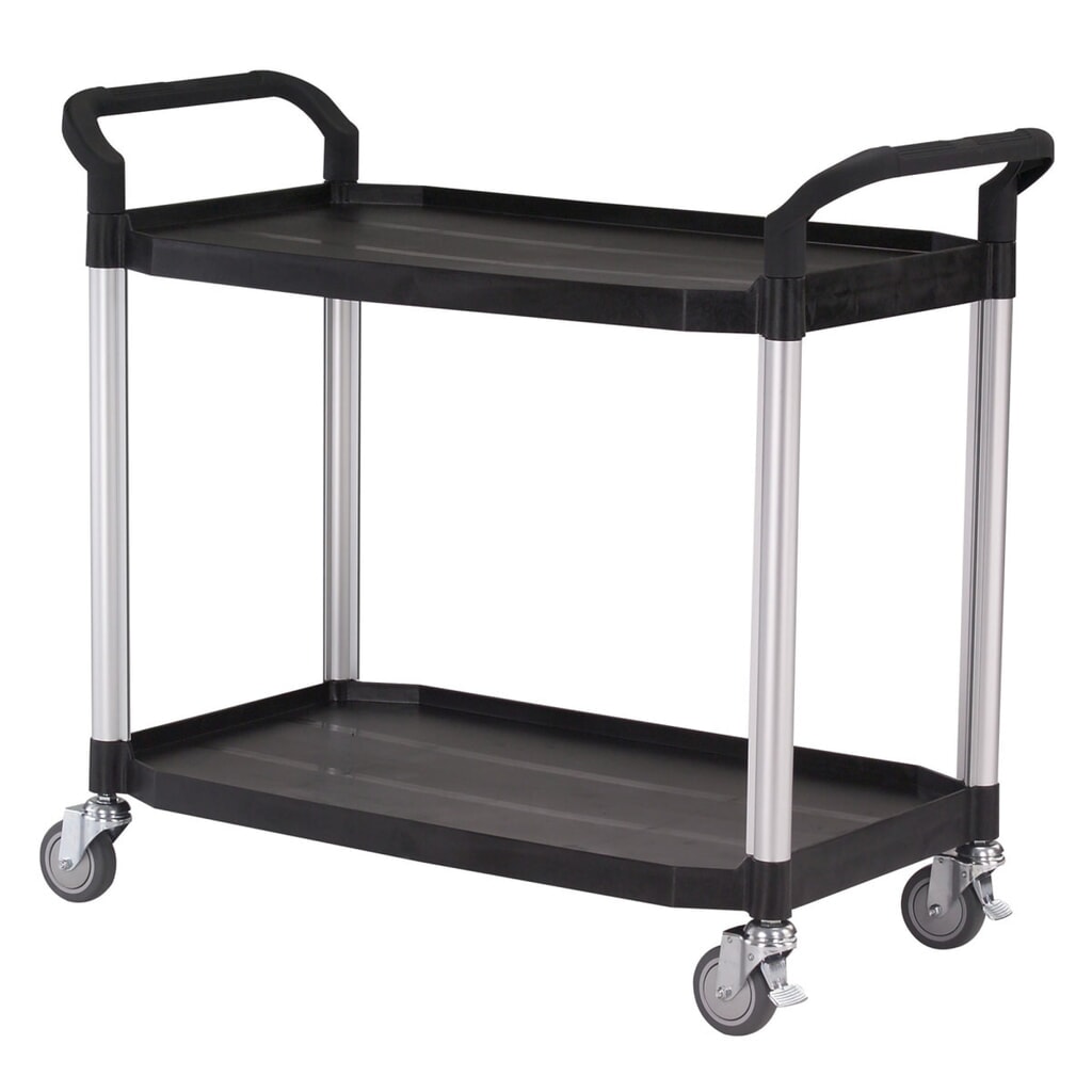 Produktabbildung: Matador Etagenwagen 808LE schwarz - 2 Etagen