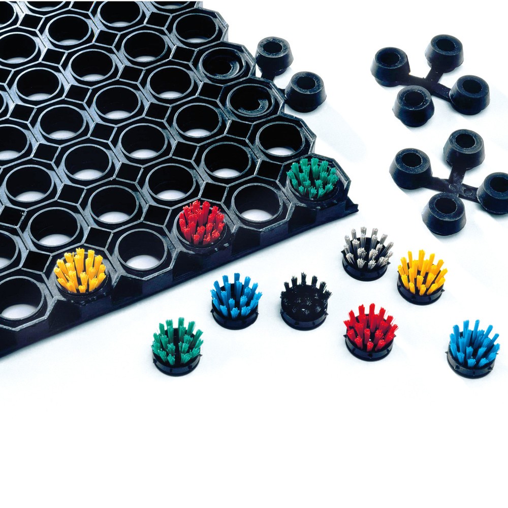 Produktabbildung: Mattenverbinder für NoTrax Schmutzfangmatte mit Wabenprofil, 10 Stk/VE, schwarz